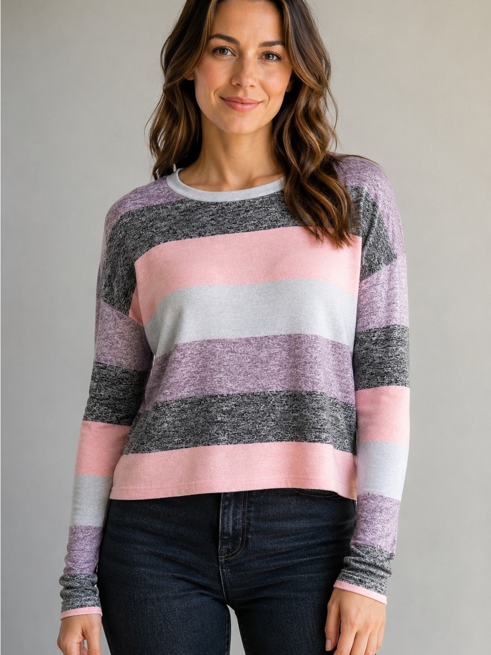 Miss Chievous Striped Knit Sweater Small